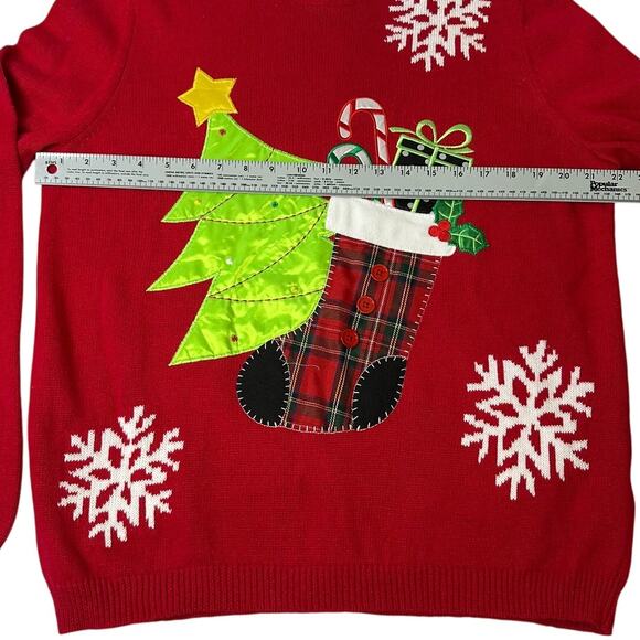 Ugly Christmas Sweater Novelty Party Sweater Retro Fun Holiday Size XL - Picture 4 of 7